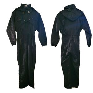 VTG 80’s NILS Skiwear Quilted Insulated Ski Snowsuit Hooded Apres Chalet USA